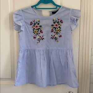ASOS floral embroidered top/blouse